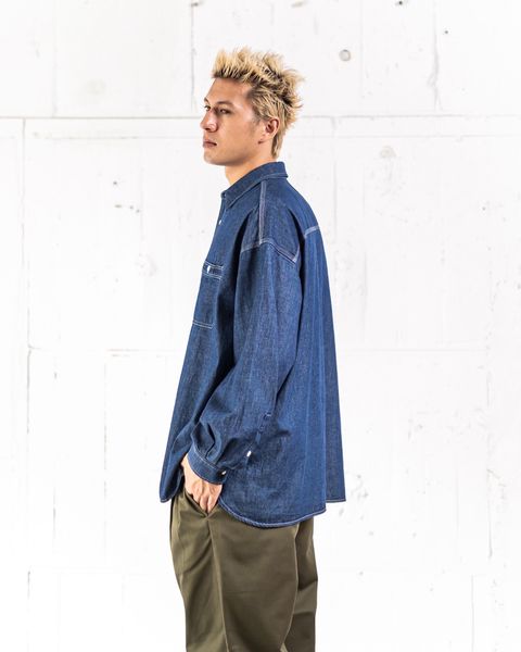 FreshService LIGHT DENIM L/S SHIRT ミックススタイル
