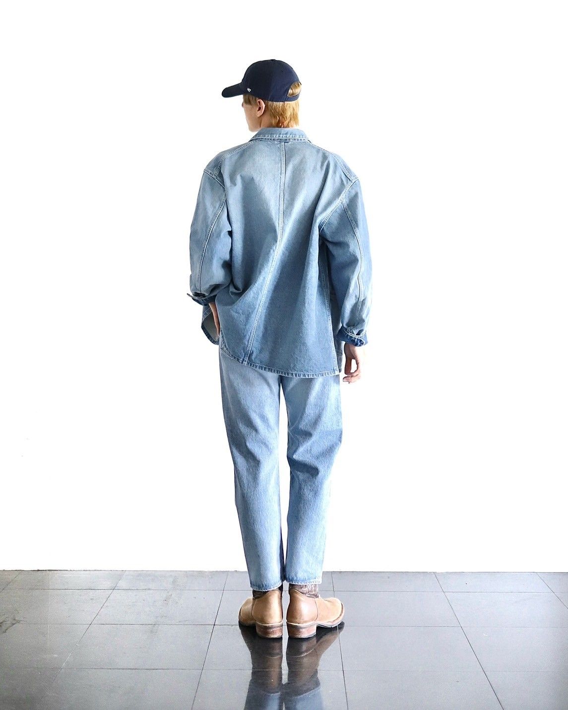 A.PRESSE アプレッセ Washed Denim Pantsスタイル