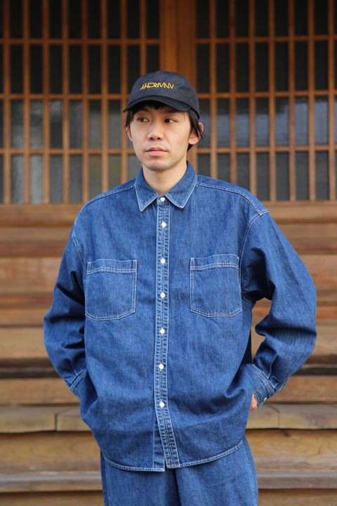 Graphpaper Denime Regular Collar Shirt & Denime Five Pocket Pants"FADE"Style.20201.12.14.