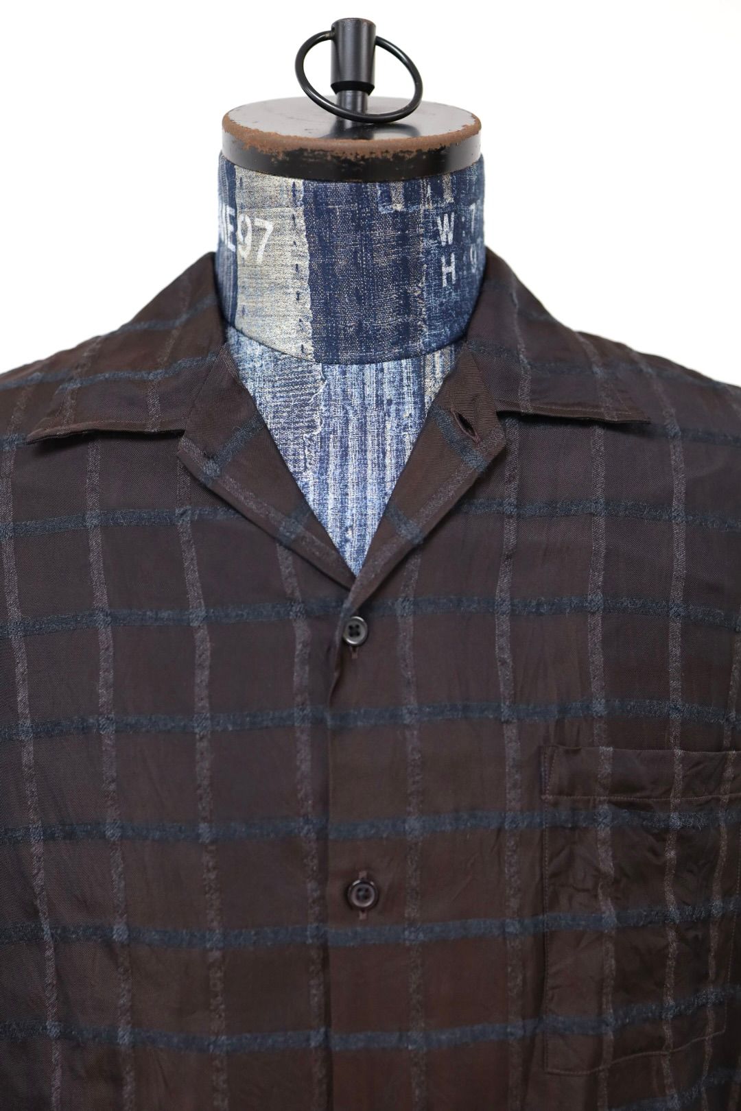 marka 26AW OPEN COLLAR S/S SHIRT(M26C02SH02B)BROWN CHECK☆新作発売！
