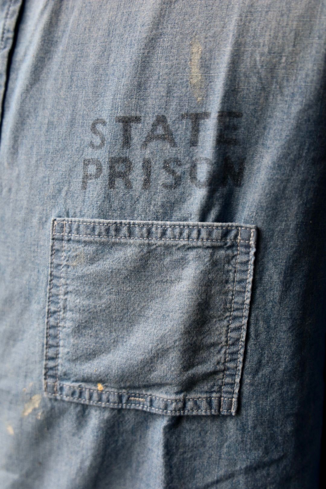 BOW WOW バウワウ シャツ STATE PRISON CHAMBRAY SHIRTS(BW251-SPCS)INDIGO AGING