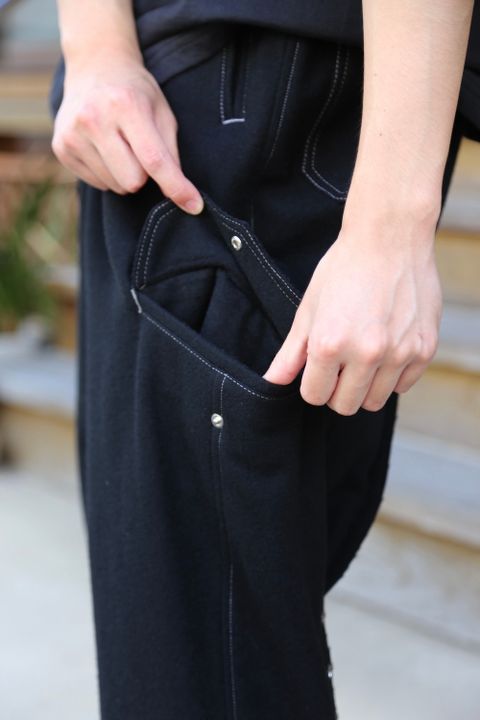 Yohji Yamamoto 21AW Y-ホック付きPフラノ PANTS(HX-P32-118) style. 2021.07.13.