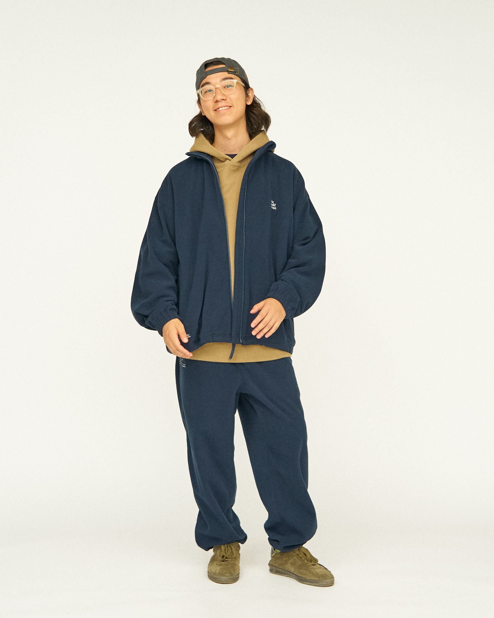 FreshService - ReFresh!Service. “FLEECE TRACK SUIT”(NAVY) | mark