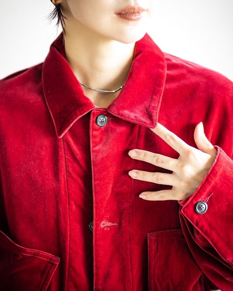 blurhms  Velvet Work Jacket STYLE.2025.09.17