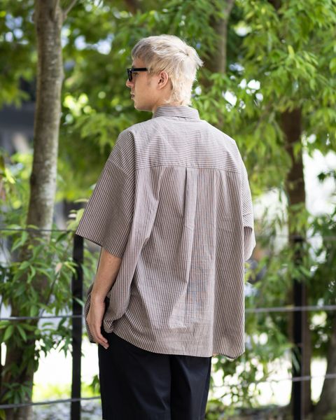 FreshService HRAFTeX® S/S STRIPE SHIRT (BROWN STRIPE) 5月30日(土)新作発売！