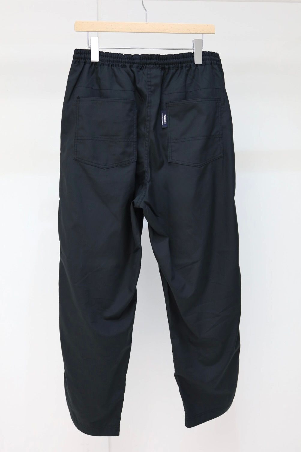 コムデギャルソンオム26SS 綿ブロード ベイカーパンツ(HQ-P103-051)BLACK★4月3日(金)発売！