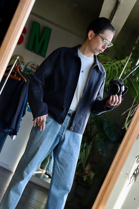 A.PRESSE 23SS Silk Nep Sports Jacketスタイル