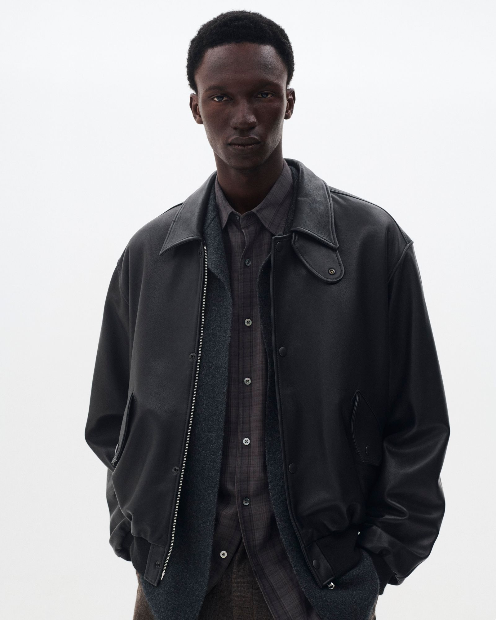 YOKE 26FW Lamb Leather Bomber Jacket(YK26FW01301B)Black★9月19日(土)発売！