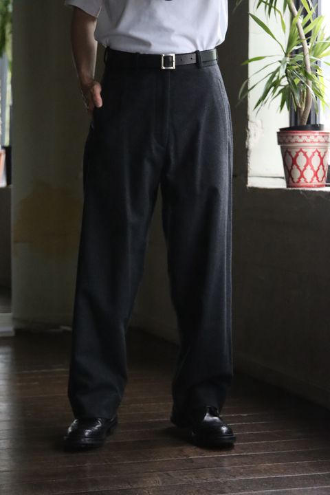 A.PRESSE アプレッセ 2025 STYLE2 Wool Flannel Wide Trousersスタイル.2025.9.13.