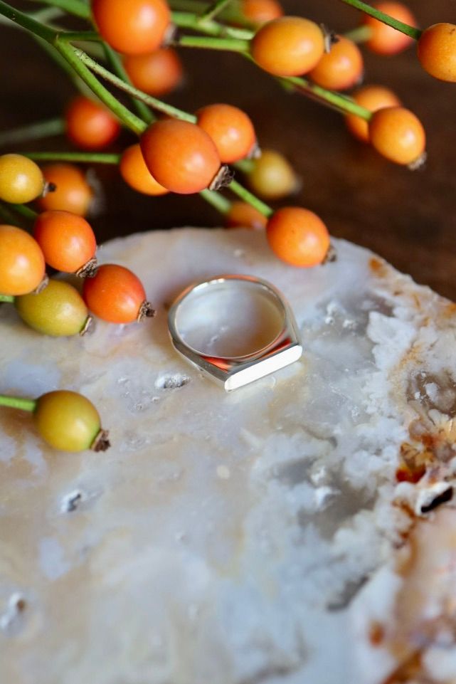 XOLO JEWELRY リング / Signet Ring with sodalite -Thin-(XOR120)★新作発売！