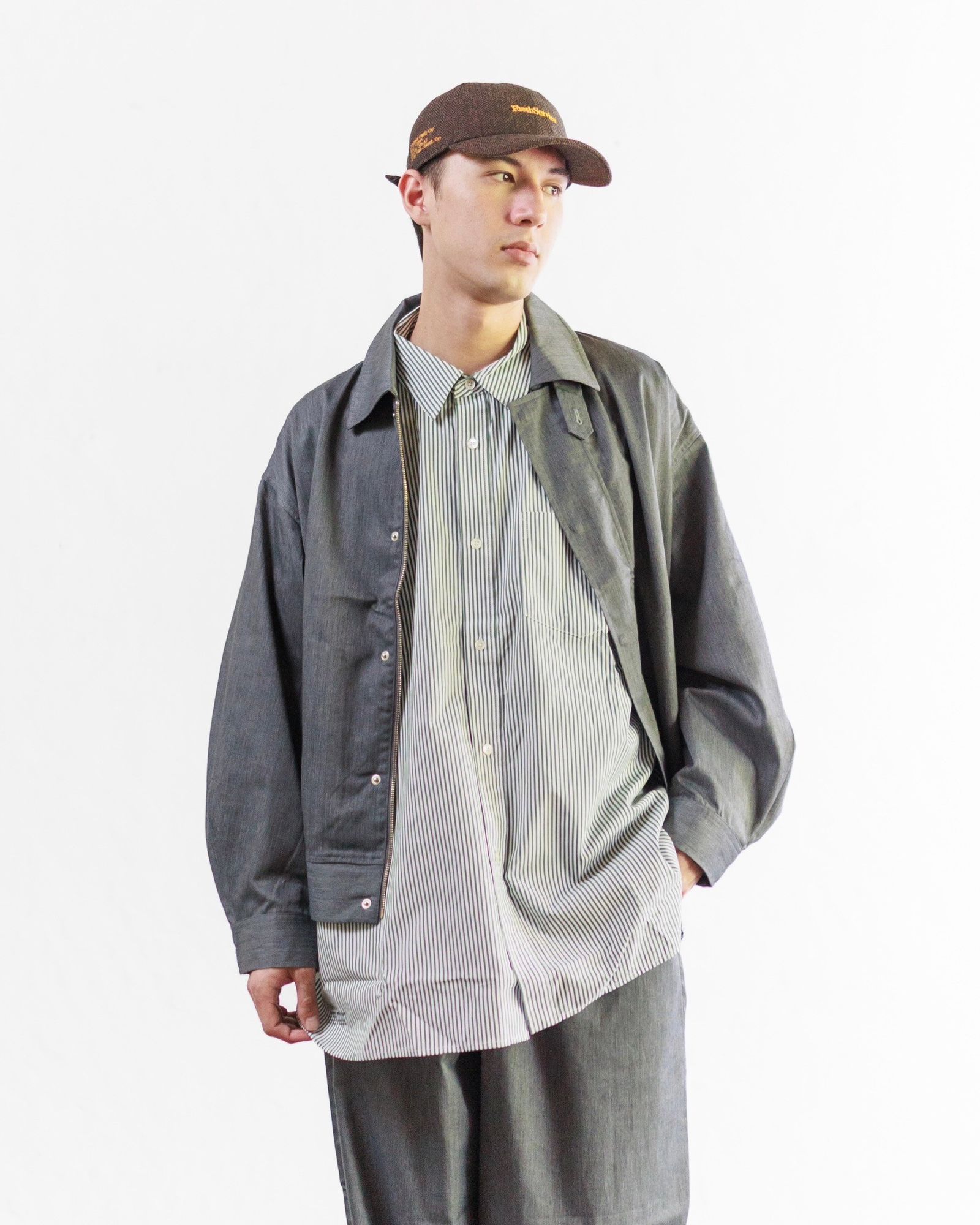 フレッシュサービス CORPORATE UNIFORM L/S SHIRT(FSC253-50105B)GREEN STRIPE☆8月9日(土)発売！