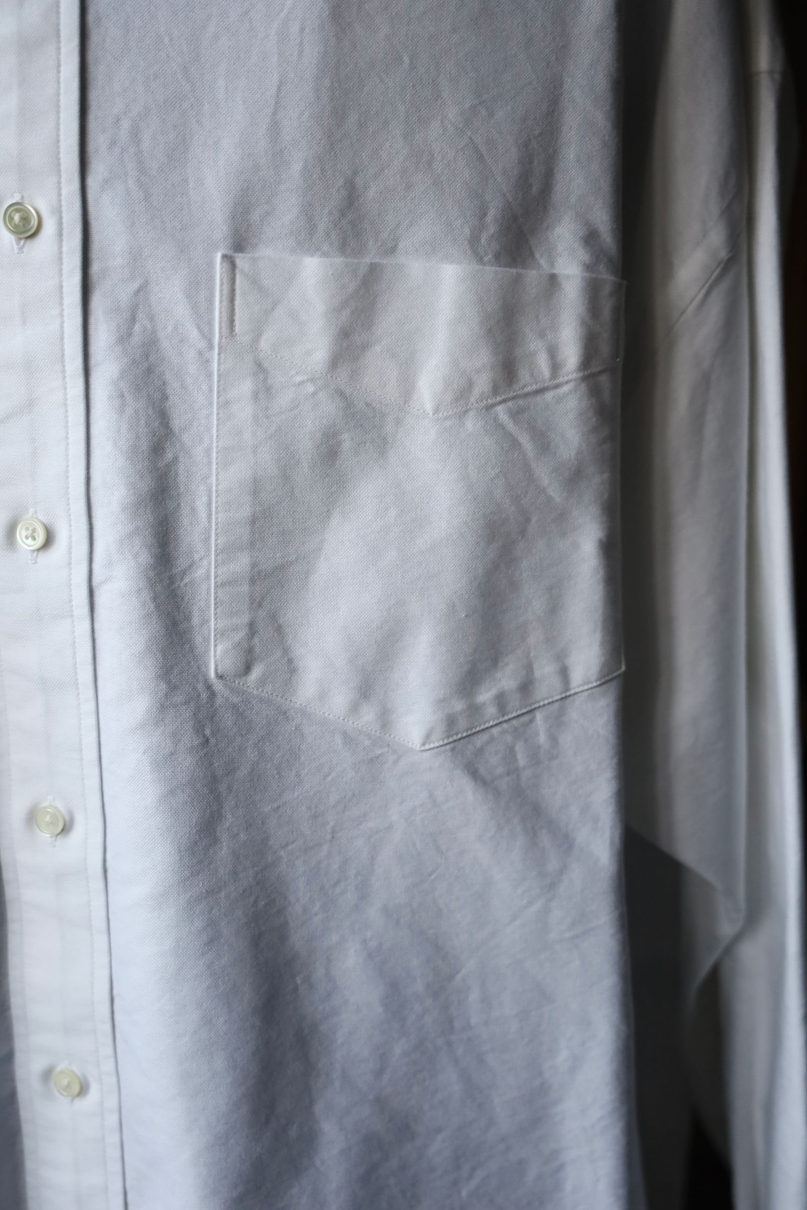 グラフペーパー25SS Oxford L/S Oversized B.D Shirt(GM251-50021B) WHITE