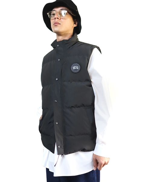 CANADA GOOSE GARSON VEST BLACK LABELスタイル