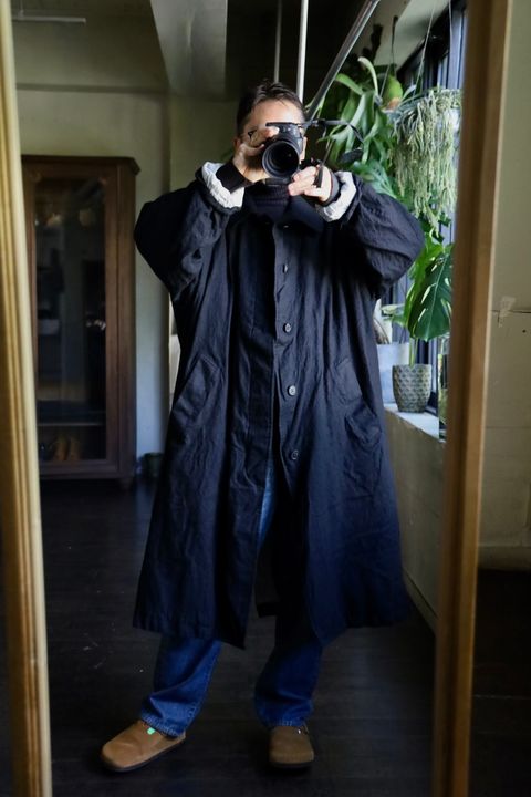 COMME des GARCONS HOMME ウールサージ縮絨コートスタイル2024.10.10 