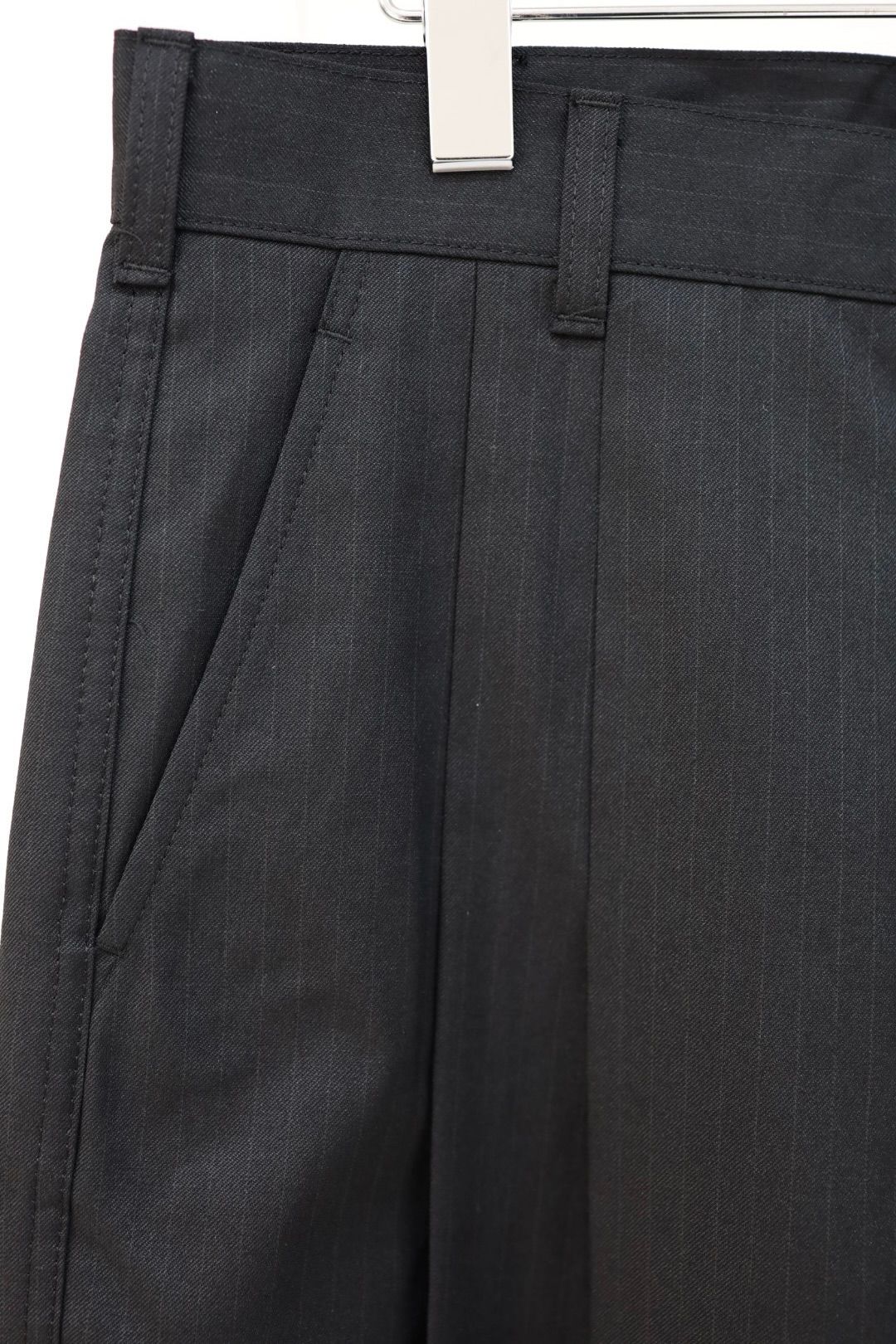 コムデギャルソンオム26SS エステルウールツイルパンツ(HQ-P005-051)BLACK☆2月6日(金)発売！