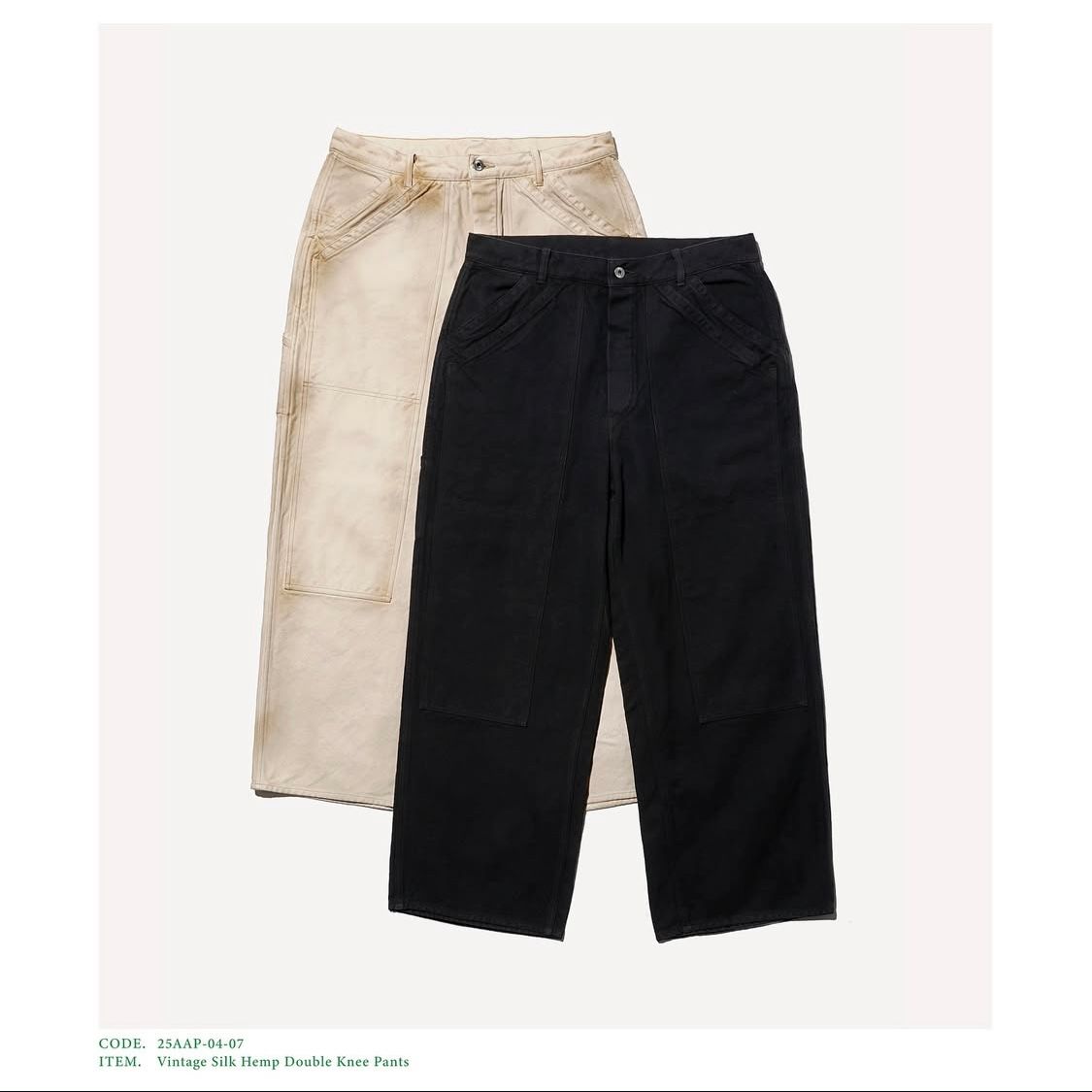 A.PRESSE - アプレッセ 2025 STYLE2 Vintage Silk Hemp Double