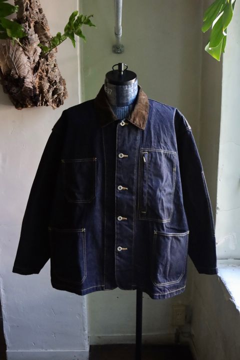 イズネス 23AW 13oz COVERALL DENIM JACKET (1005AWJK08)INDIGO