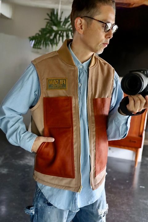 JUNYA WATANABE MAN×FILSON Wネームツイードベストスタイル.2025.9.5.