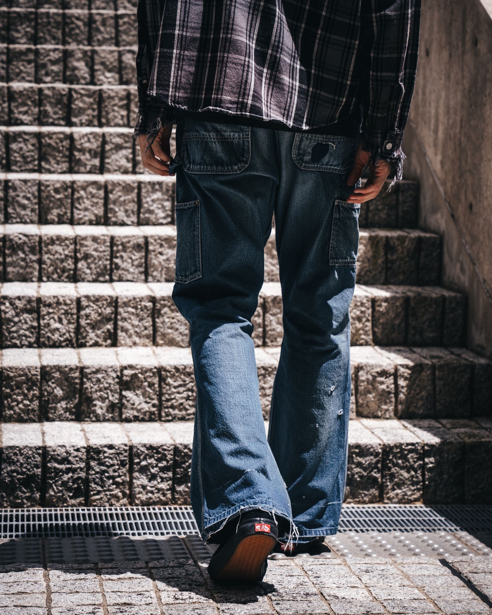 セントマイケル24AW DENIM DOUBLE KNEE (SM-YS1-0000-066)BLUE