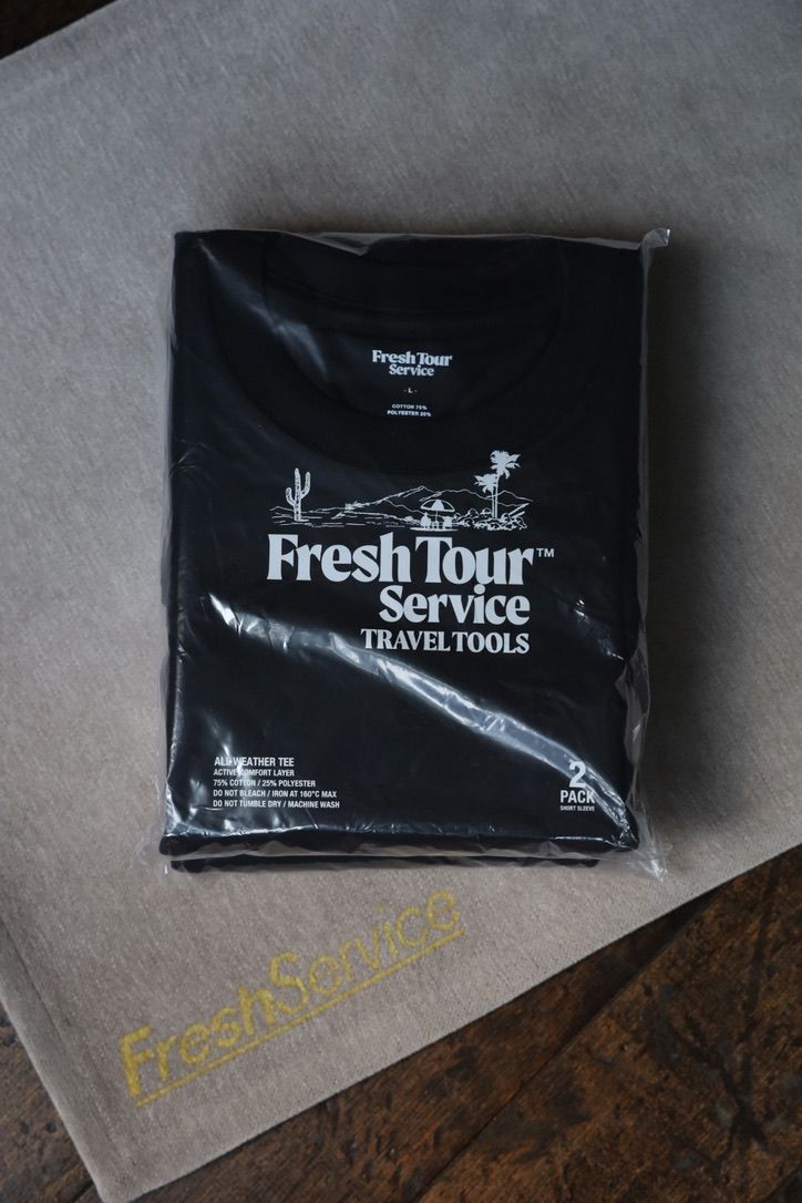フレッシュサービス 2-PACK ALL WEATHER TEE(FSP253-70204B)BLACK★8月16日(土)発売！