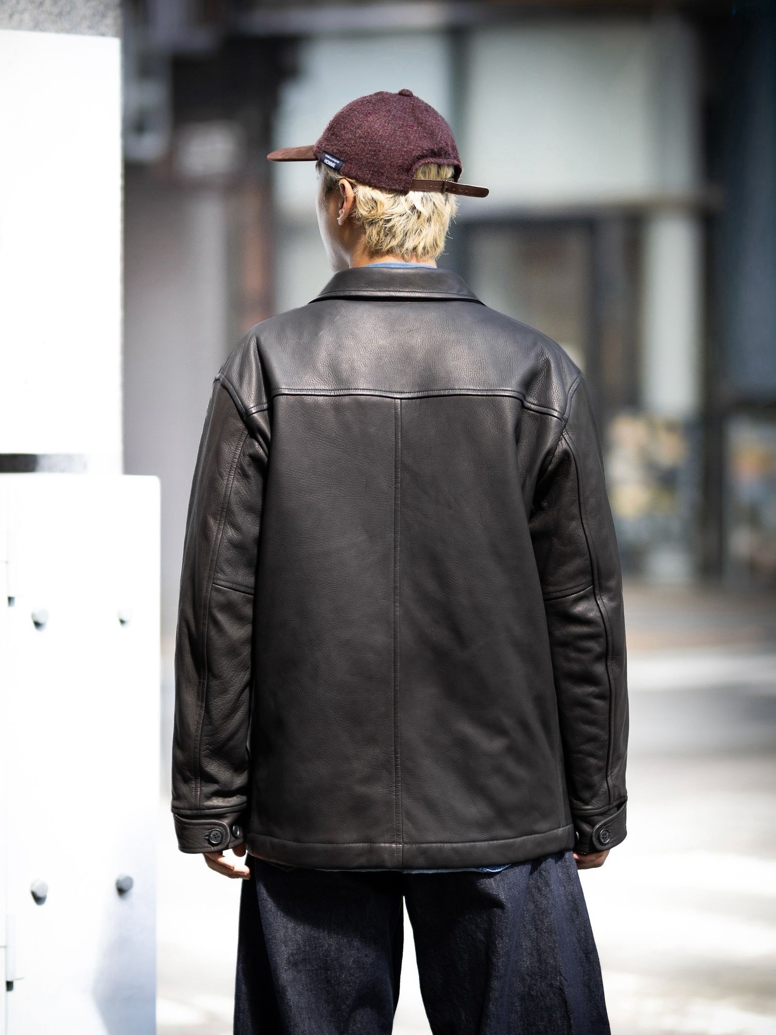 COMME des GARCONS HOMME ディアスキンレザーカーコート