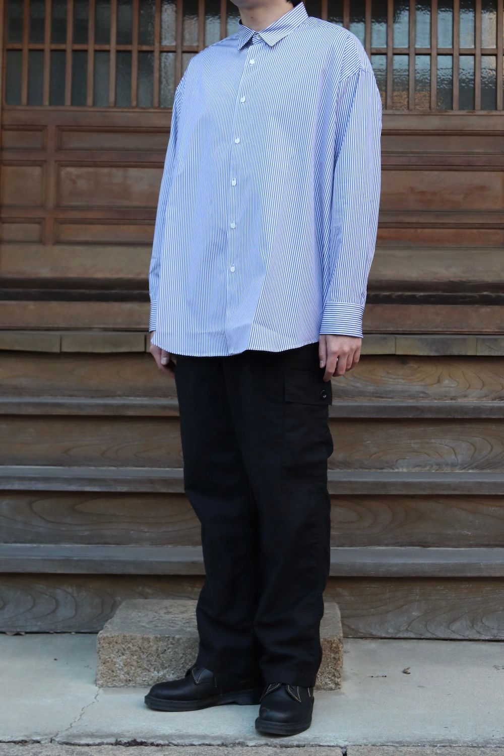 is-ness×THOMAS MASON VENTILATION LONG SLEEVE SHIRT style.2022.2.12.
