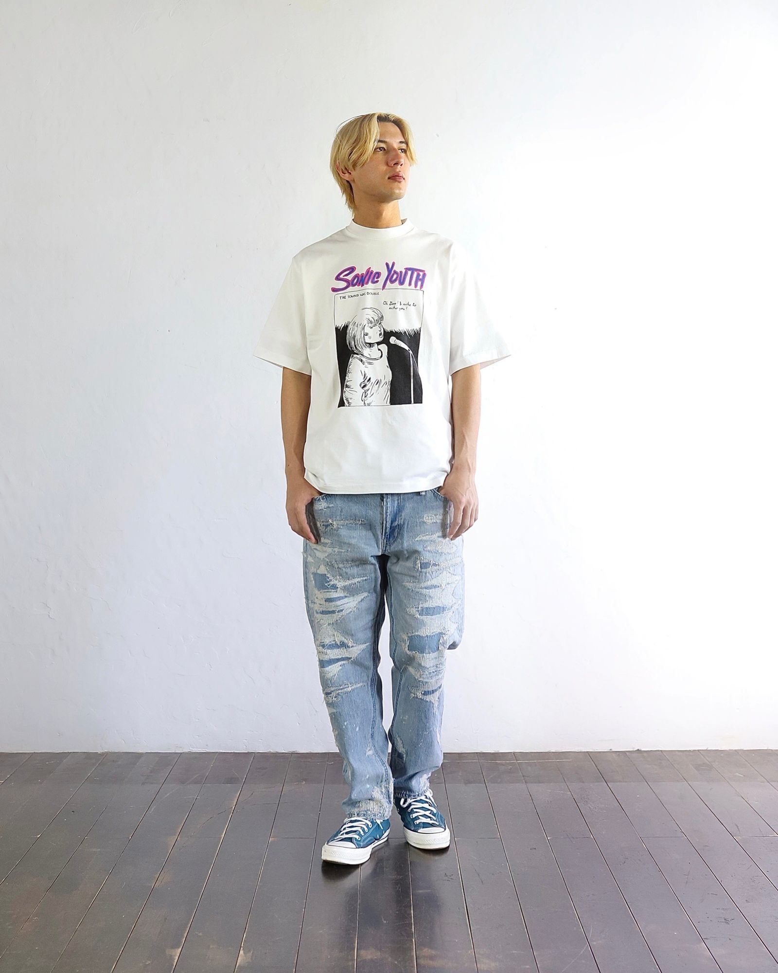blurhmsROOTSTOCK 24SS 新作Echo Print Tee STANDARD style 2024.4.12