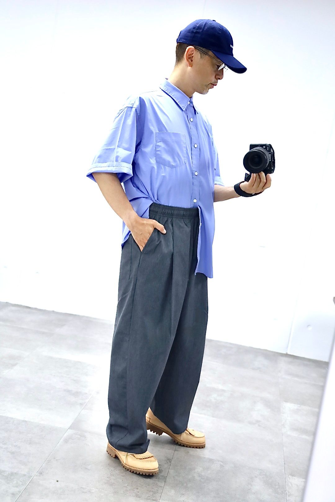 FreshService 26SS CORPORATE WIDE EASY PANTS"H.GRAY"スタイル