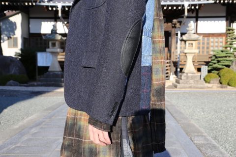 JUNYA WATANABE COMME des GARCONS MAN ウールカシミヤツイード×綿デニム×綿ウィップコード(WF-J022-051) style.2020.10.25.