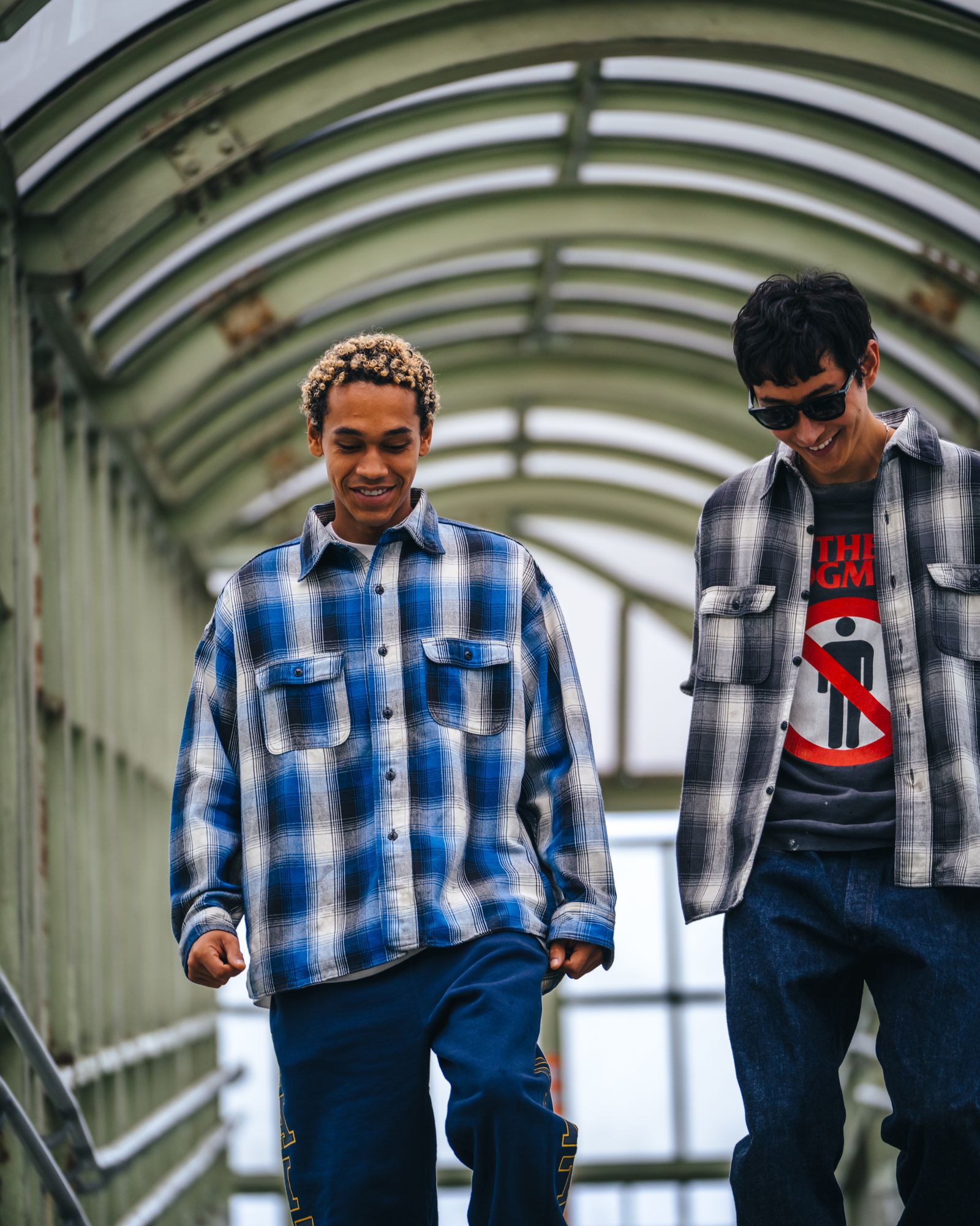 セントマイケル Tシャツ BB_FLANNEL CHECK SHIRT(SM-HR1-0000-C53)BLUE★9月27日(土)発売！