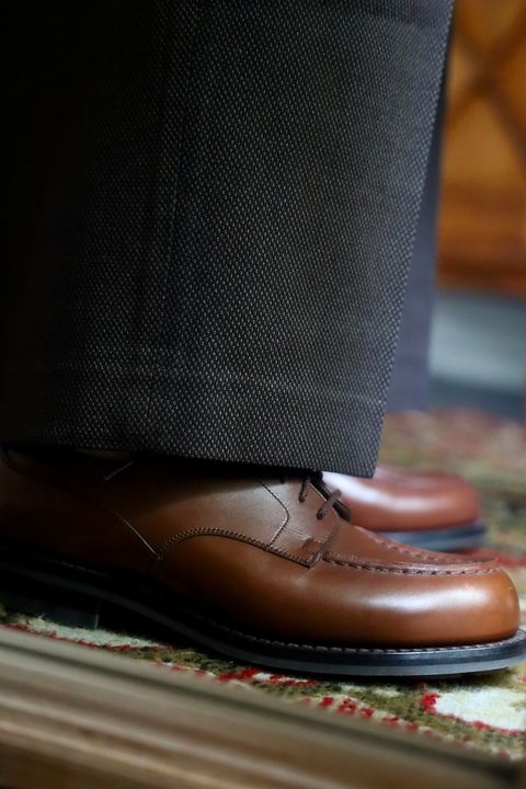 marka 26AW STROLL AROUND JACKET"BROWN BIRD’S-EYE"スタイル