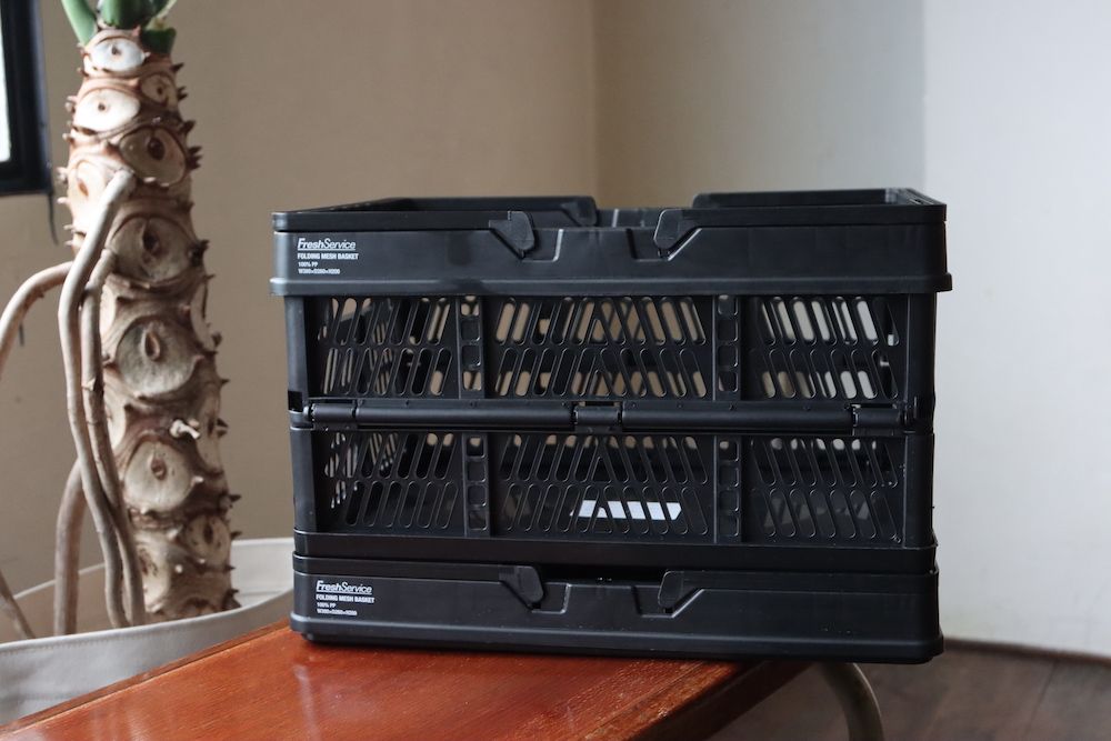 FreshService FOLDING MESH BASKET(FSP251-99072B) BLACK☆