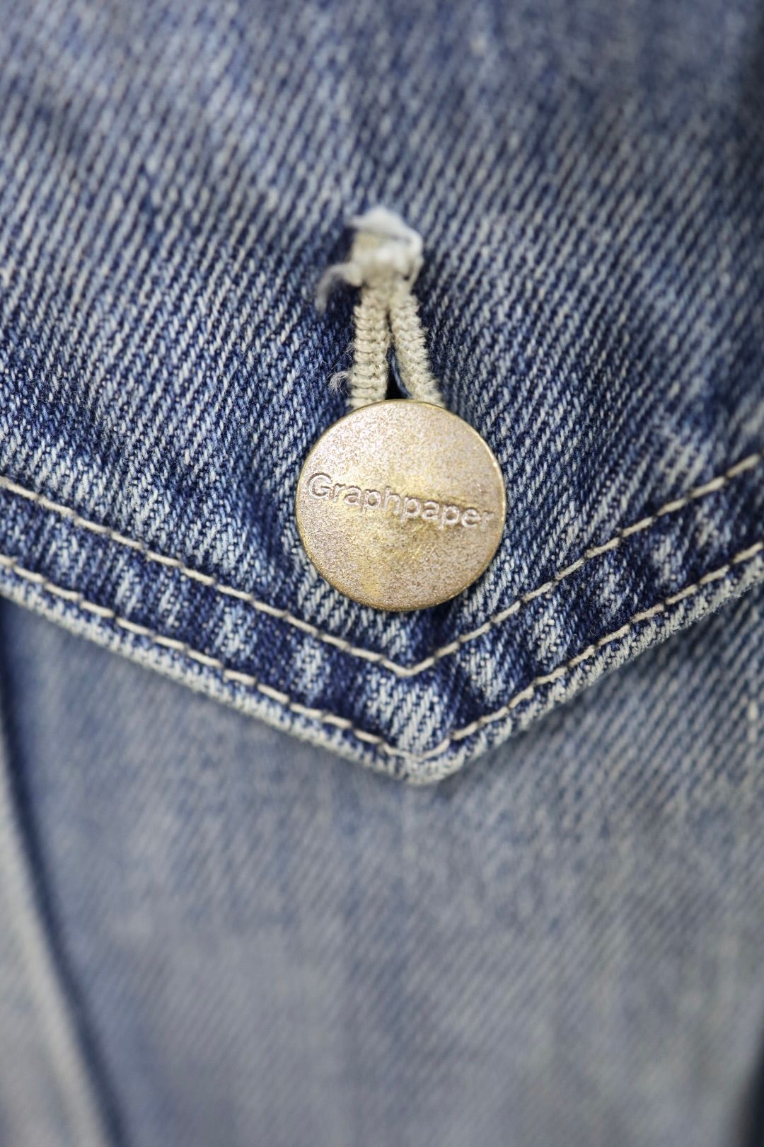 グラフペーパー Selvage Denim Trucker Jacket(GU261-20055LB)INDIGO_LIGHT FADE★1月24日(土)発売！