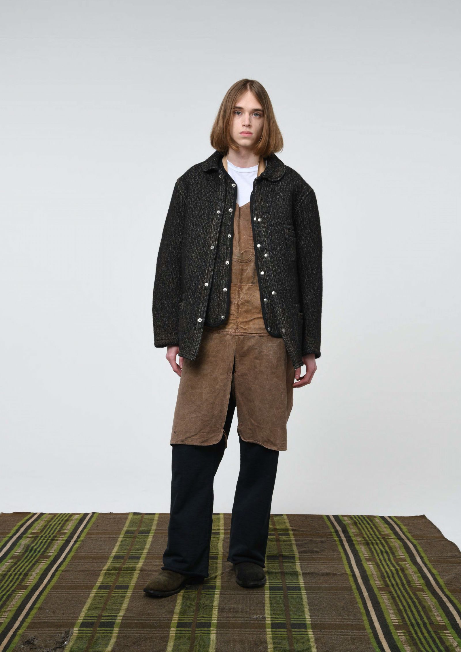 BOW WOW 25FWバウワウ  ジャケットB CLOTH JACKET AGED(BW252-BCJ) AGED MIXED BLACK