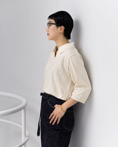 blurhms Co/Silk Nep Skipper Cropped Sleeve STYLE 2026.03.26