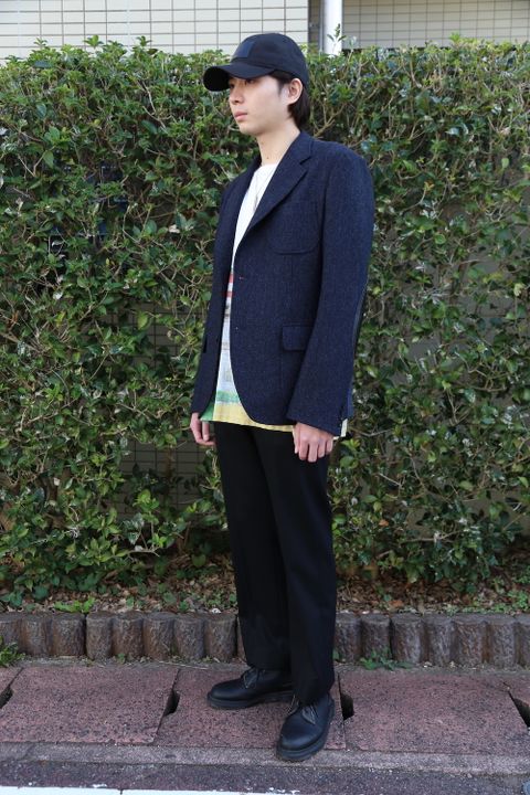 JUNYA WATANABE COMME des GARCONS MAN ウールカシミヤツイード×綿デニム×綿ウィップコード(WF-J022-051) style.2020.11.22.