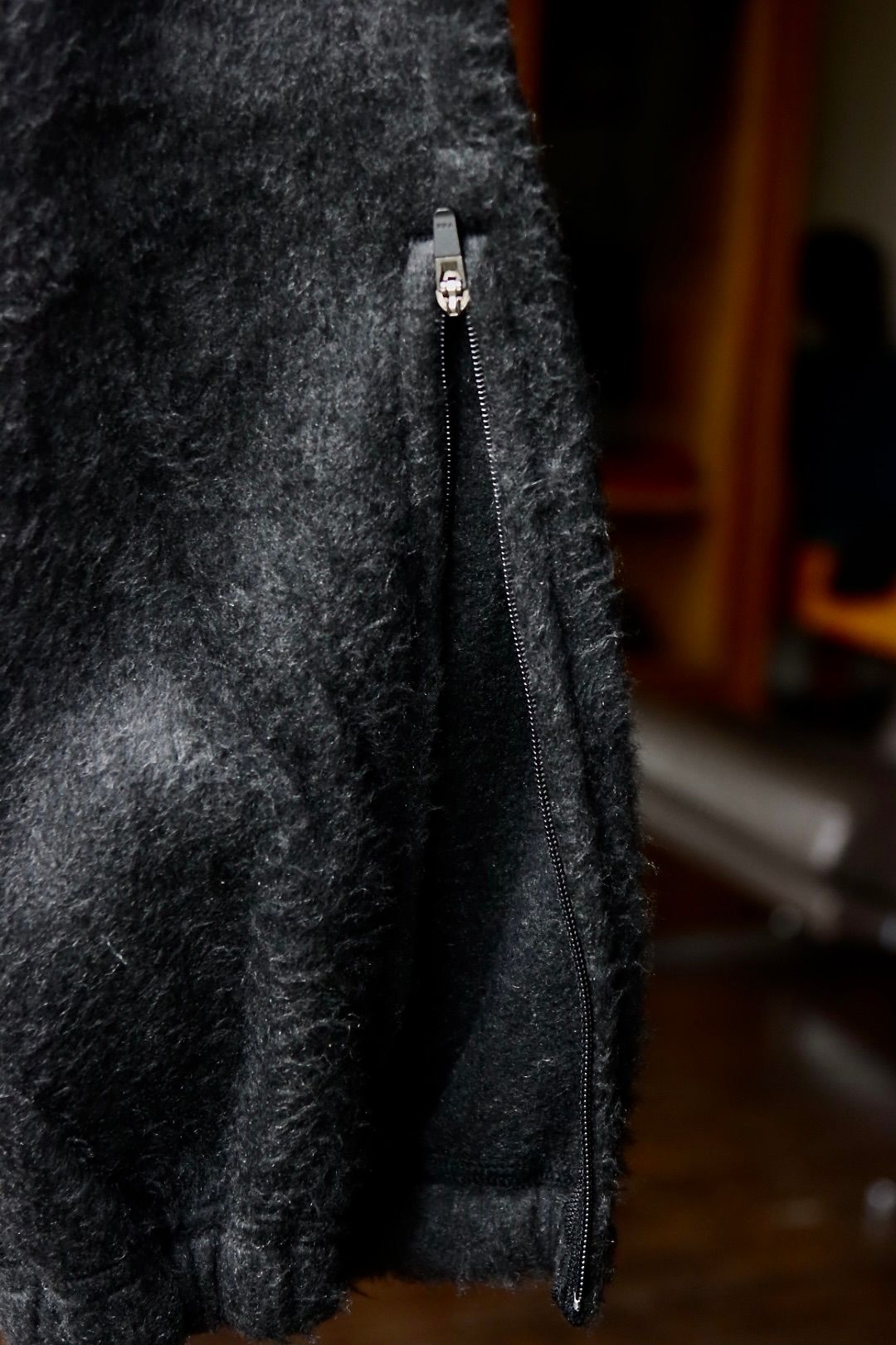 blurhms ブラームスPe/Silk Fleece Track Pants(BHS24F030F25)HEATHER BLACK☆新作発売！