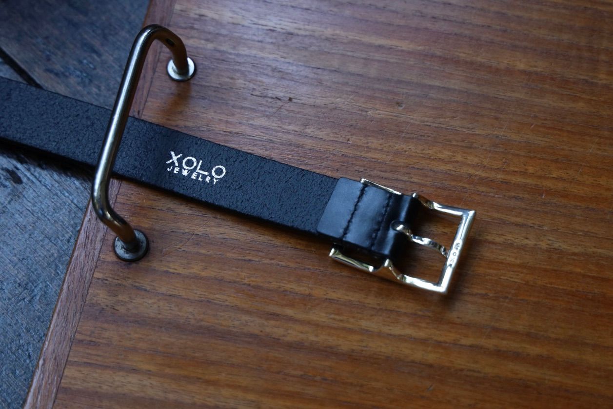 XOLO - ショロジュエリーベルト Rectangle Narrow Buckle Belt