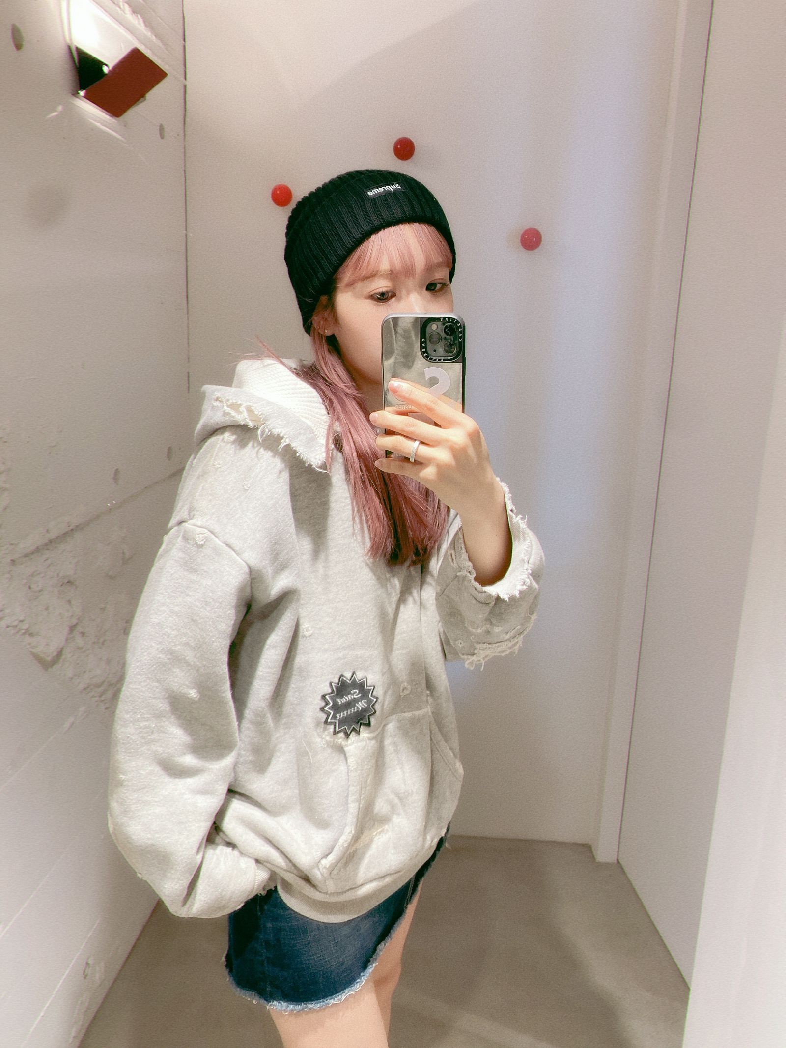 セントマイケル 新作DAMAGE HOODIE style.2024.3.8
