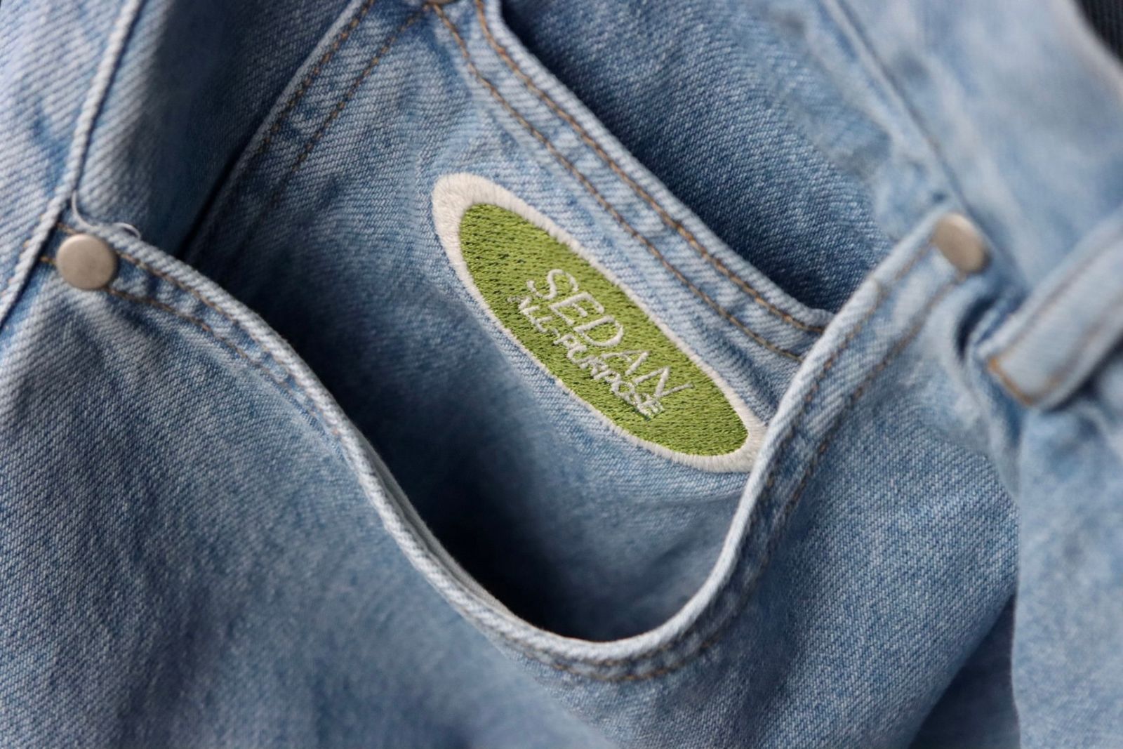 セダンオールパーパス SS24 Oval Logo Denim Pant(SD24S-PT01)Summer Indigo