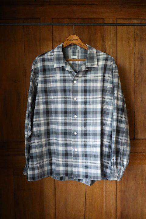 アプレッセ2025 STYLE2 Silk Linen Open Collar L/S Shirt(25AAP-02-15)CHECK☆7月12日(土)発売！