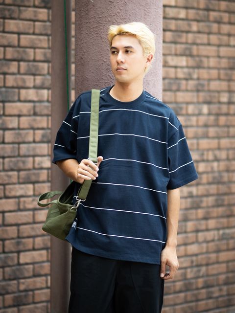 フレッシュサービス PIN BORDER S/S TEE(FSC263-70090)NAVY×WHITE☆8月15日(土)新作発売！
