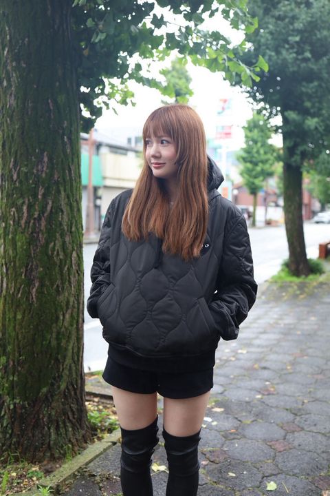 PLAY COMME des GARCONS 新作BLACKエンブレムキルティングフーディstyle.2026.7.5