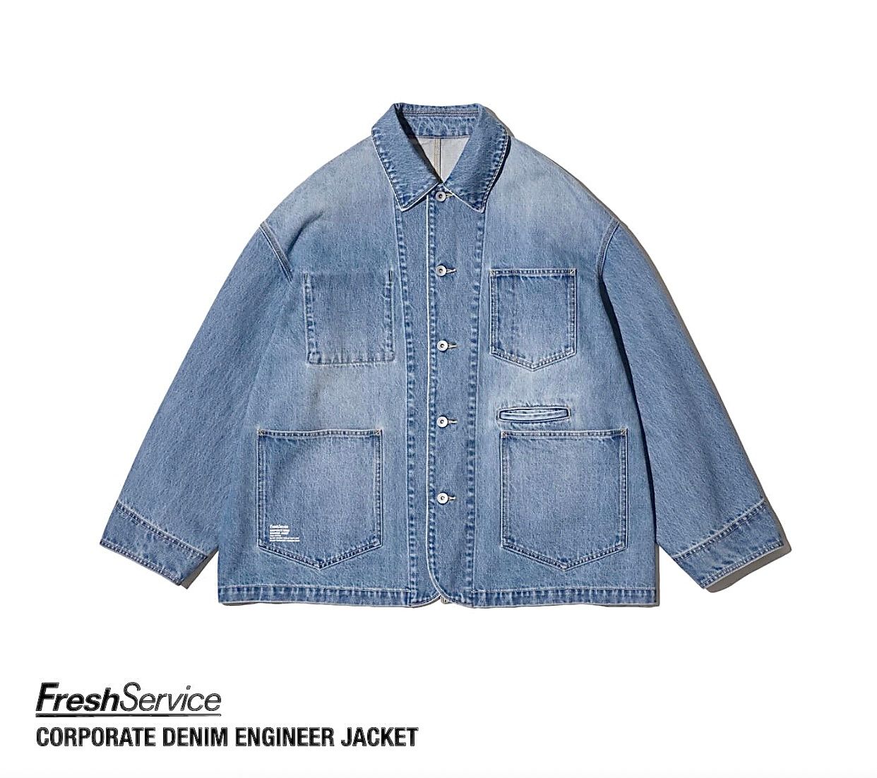 フレッシュサービス CORPORATE DENIM ENGINEER JACKET (FSC261-30211FB)LIGHT WASH☆12月20日(土)発売！