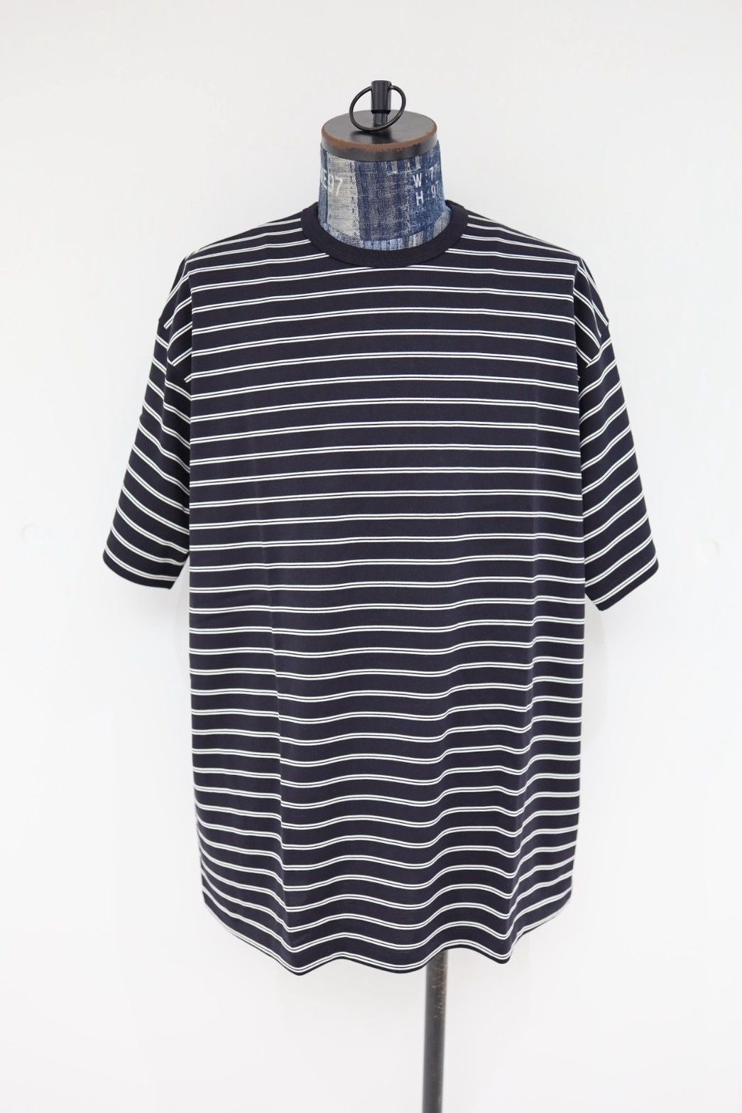 グラフペーパー26SS Tri Spun Border S/S Tee(GU261-70120B)BLACK×WHITE☆2月28日(土)発売！