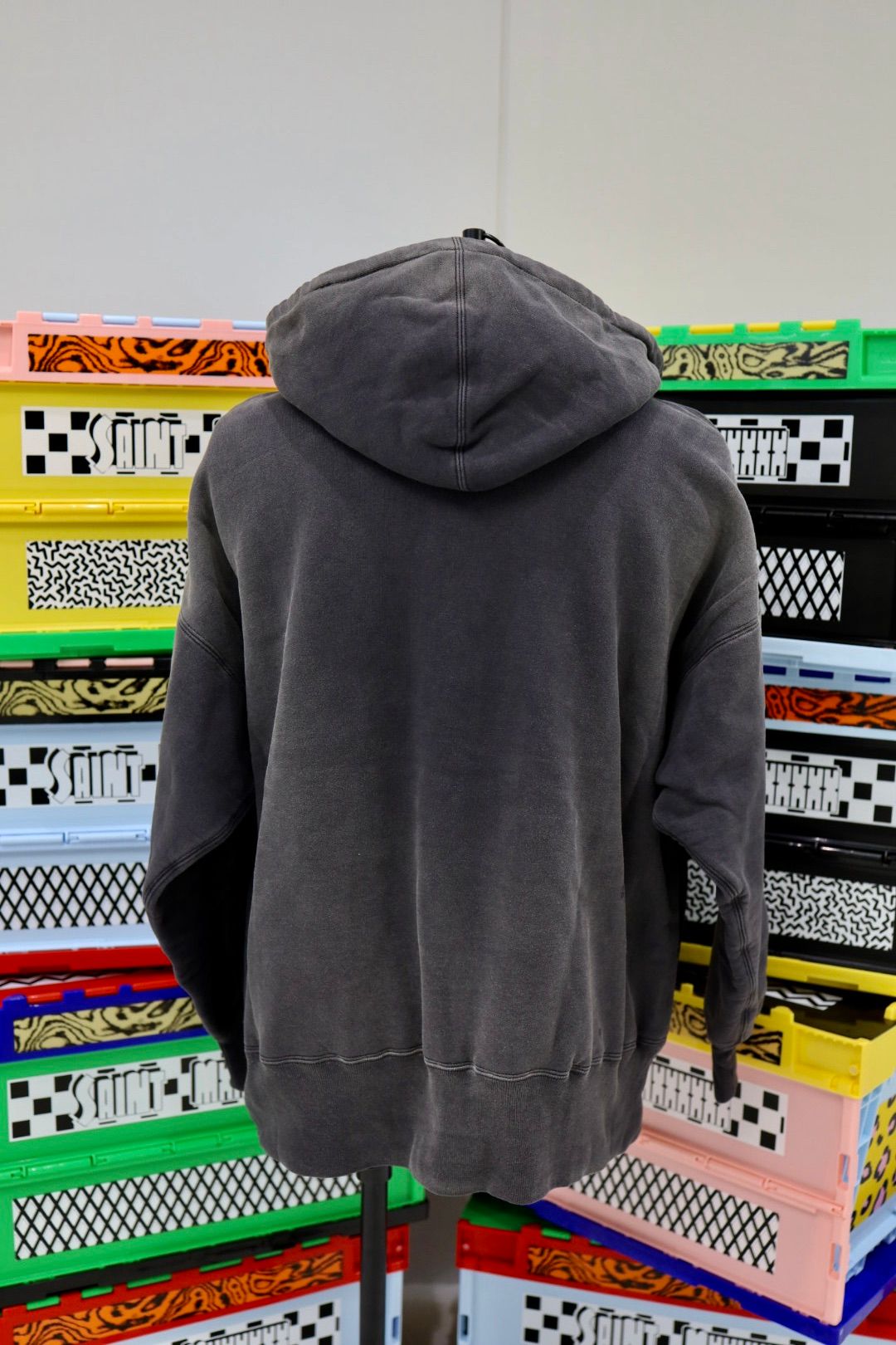 セントマイケル25AWベルベルジンコラボ BB_AFTER HOODED DBL FC /SAA(SM-HR1-0000-C58)BLACK