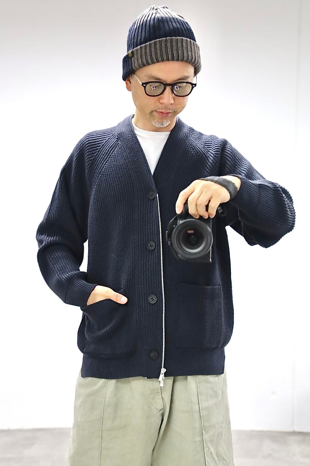 COMME des GARCONS HOMME 26FW BATONER ZIPカーディガンスタイル