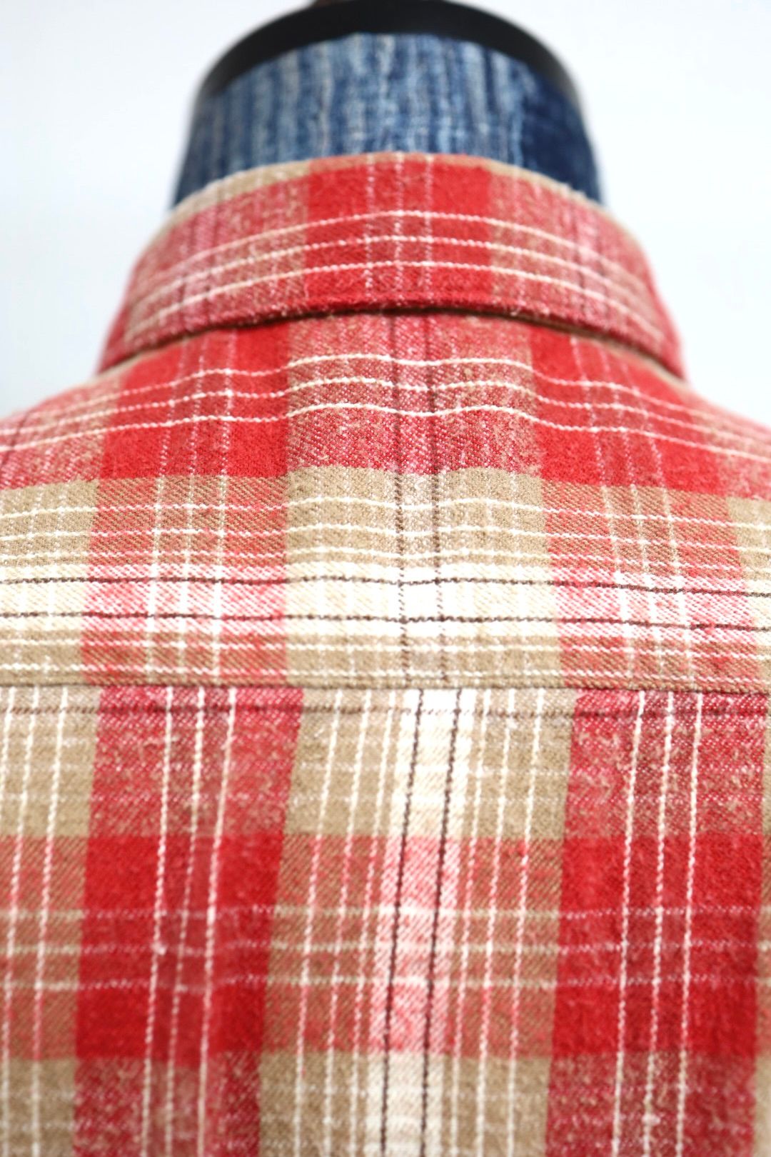 アプレッセ 2026 STYLE1 Vintage Cotton Silk Nep Twill Check Shirts (26SAP-02-06)RED☆1月24日(土)発売！