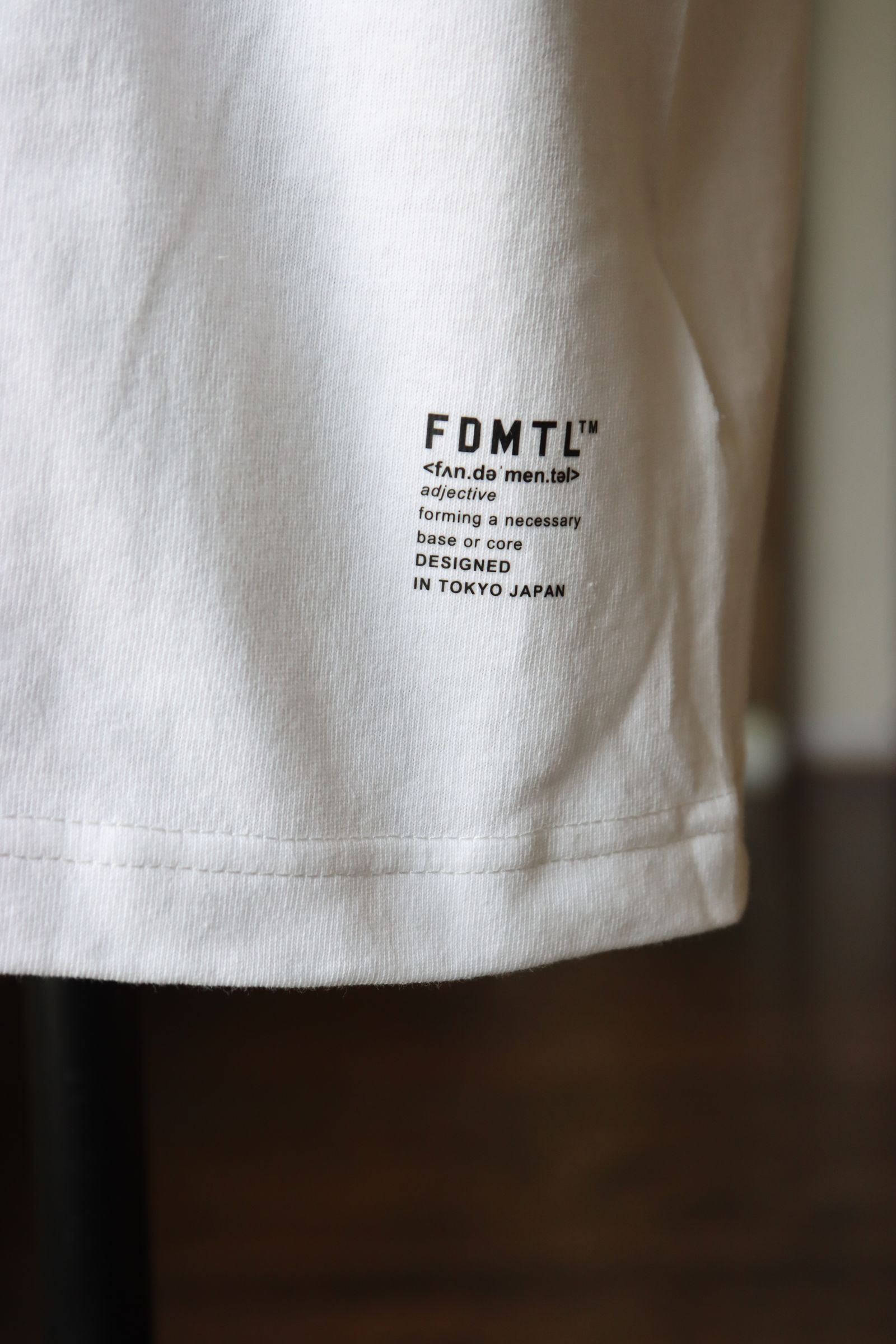 ファンダメンタル ポケットTシャツ OBI POCKET TEE (FA24TE12)WHITE