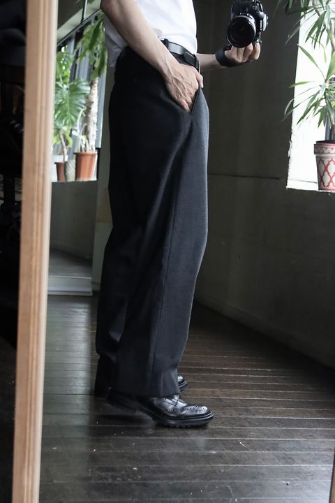 A.PRESSE アプレッセ 2025 STYLE2 Wool Flannel Wide Trousersスタイル.2025.9.13.